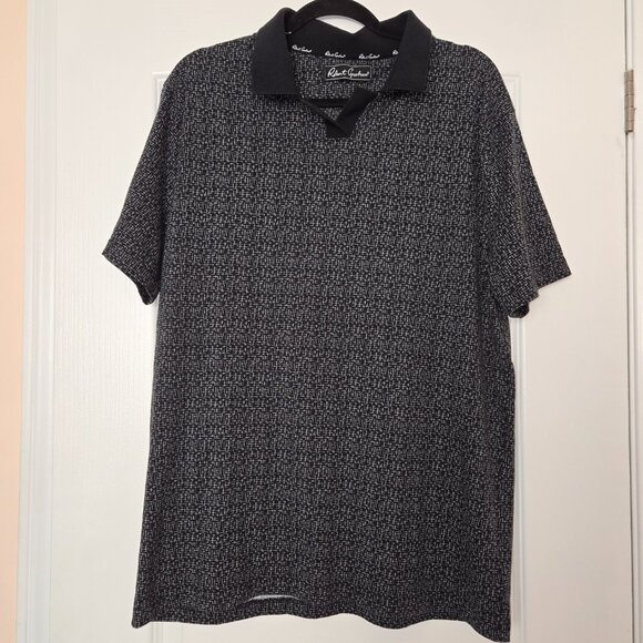 Robert Graham Polo Shirt Men's Size XL Black Pattern Casual Design - Picture 5 of 11